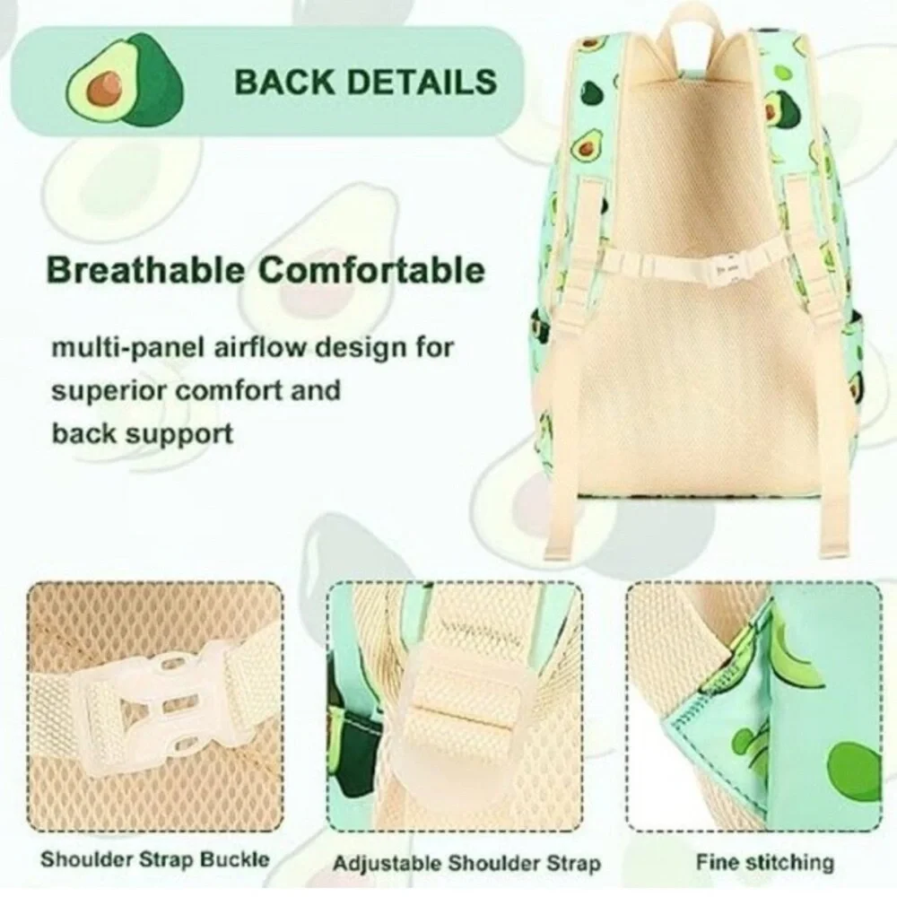 Avocado Backpack And Lunch Box Set